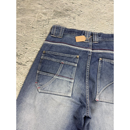 Pelle Pelle vintage stone washed blue jeans Y2K baggy denim