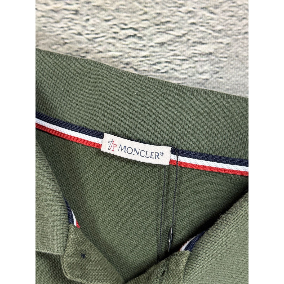 Moncler Polo Shirt green T-shirt logo