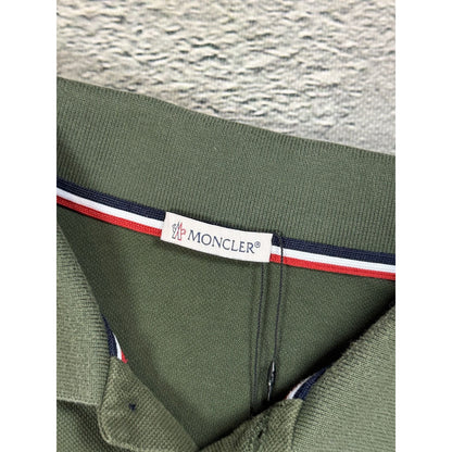 Moncler Polo Shirt green T-shirt logo