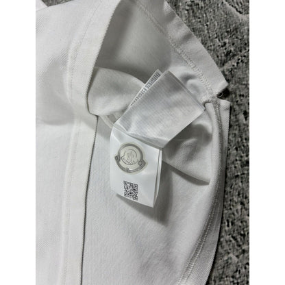 Moncler Polo Shirt White T-shirt small logo on the sleeve