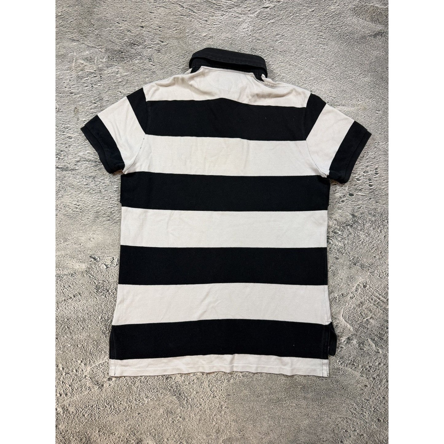 Chief Keef Polo Ralph Lauren t-shirt white black striped big pony