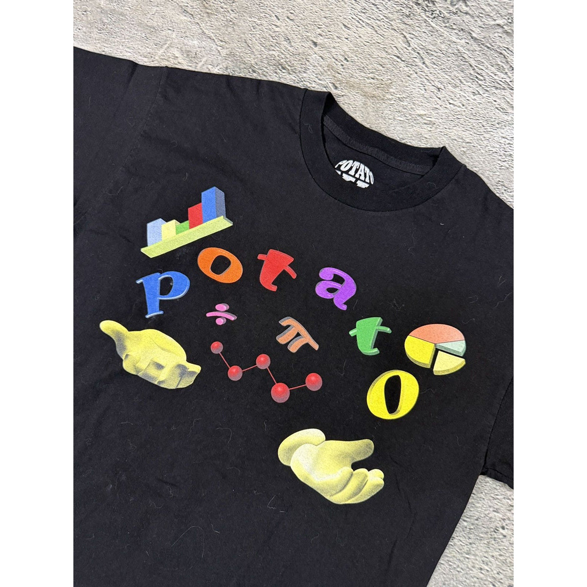 Imran Potato T-shirt black pi letter