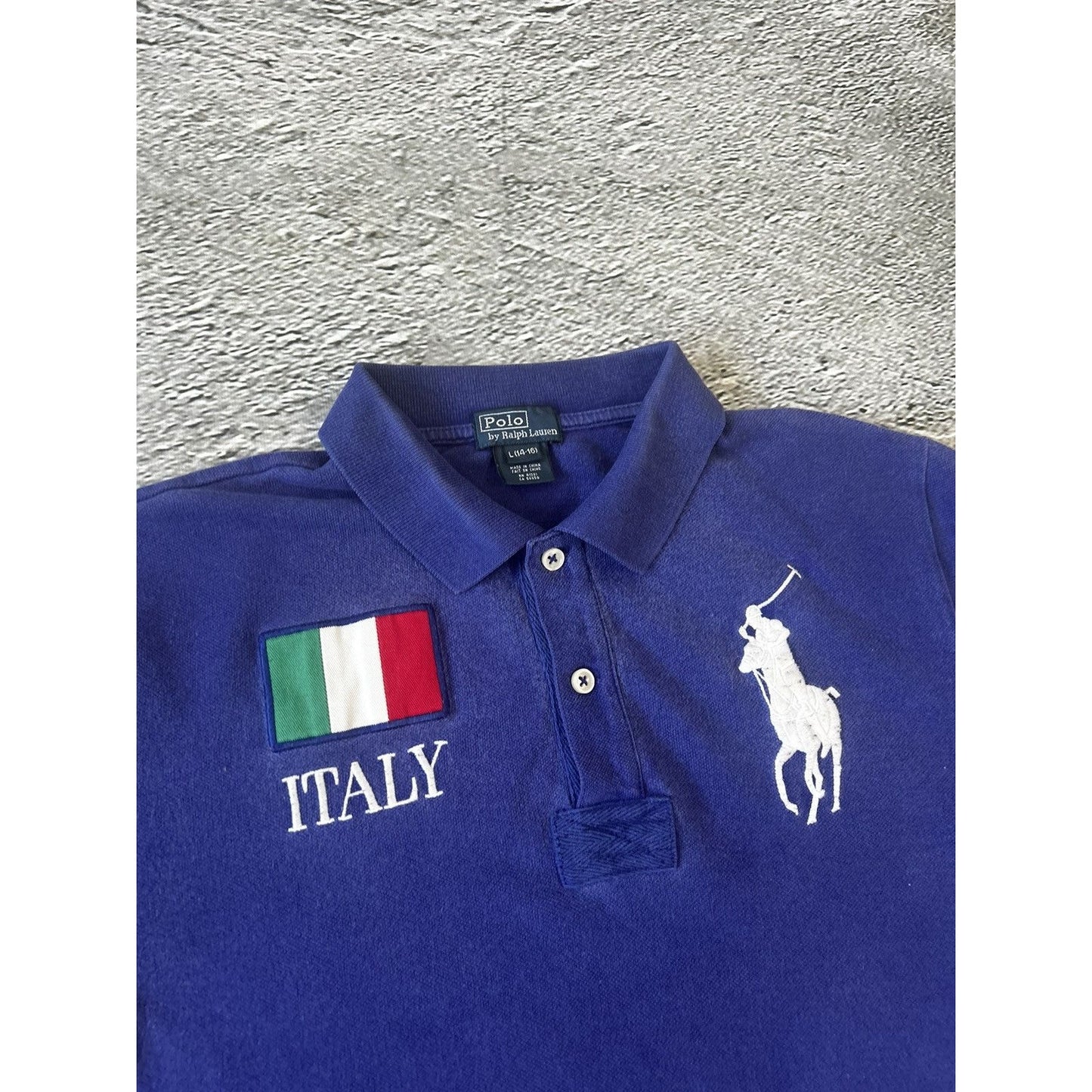 Chief Keef Polo Italy Ralph Lauren vintage big pony blue