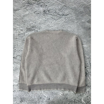 Carlo Colucci sweater Coogi style vintage beige knit