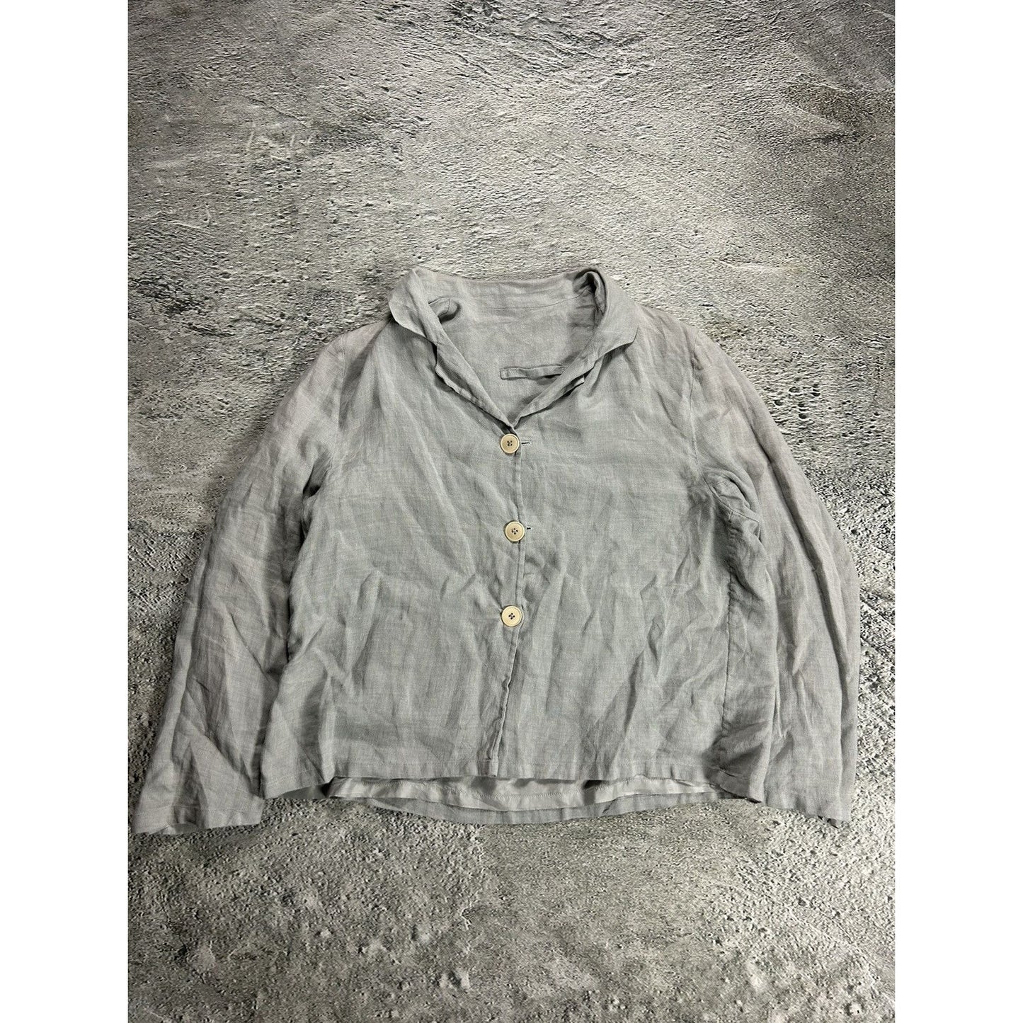 Rundholz Shirt Button-up grey with pockets