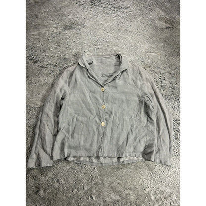 Rundholz Shirt Button-up grey with pockets
