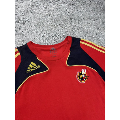 Spain vintage Adidas t-shirt Jersey red football 2008