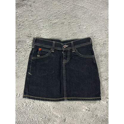 Evisu x Puma vintage mint skirt black seagulls Y2K