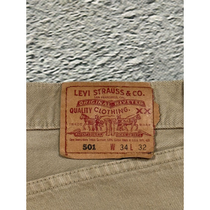 Levi’s 501 made in usa jeans biege vintage denim
