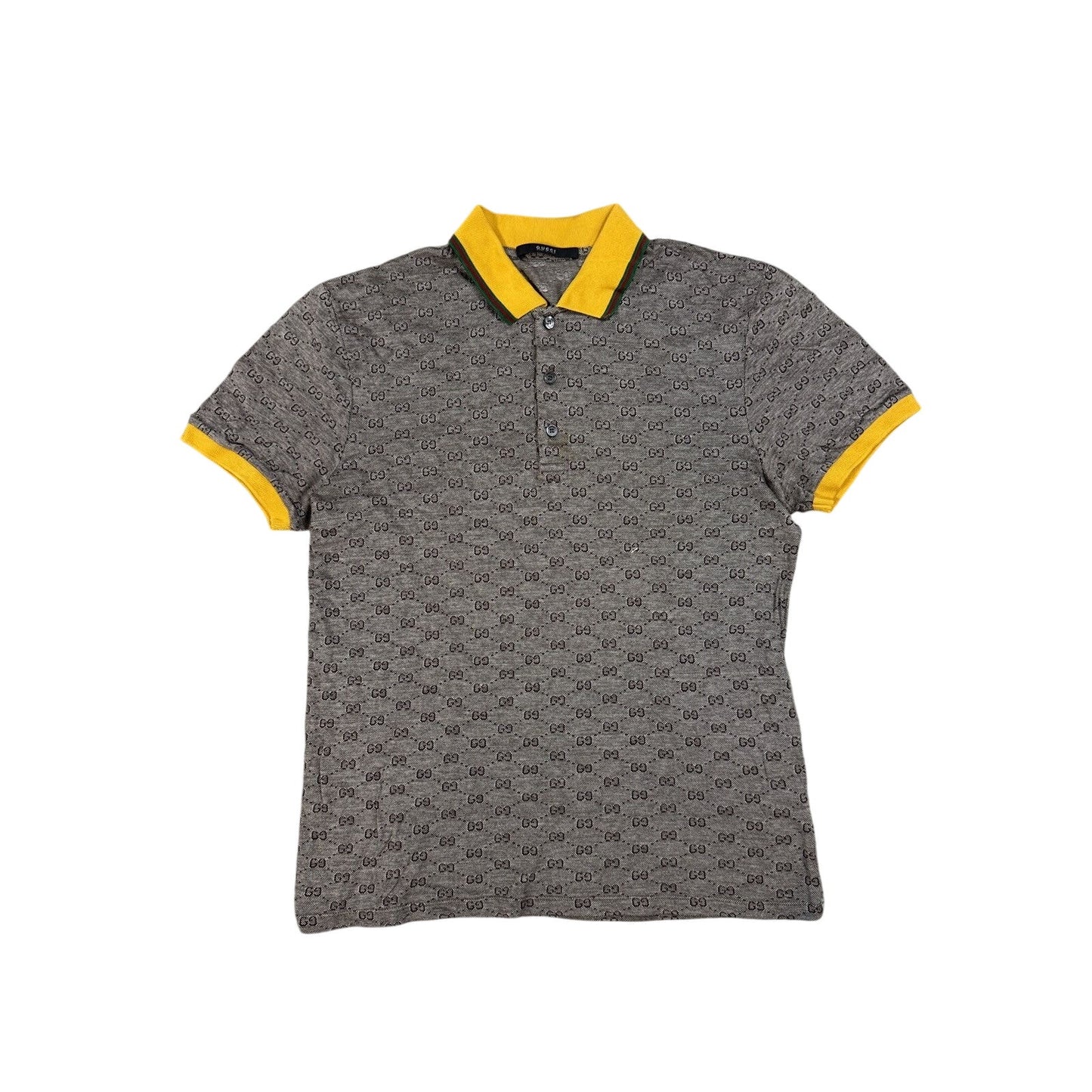Gucci Vintage Chief Keef polo shirt GG mens grey monogram