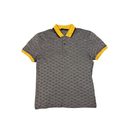 Gucci Vintage Chief Keef polo shirt GG mens grey monogram