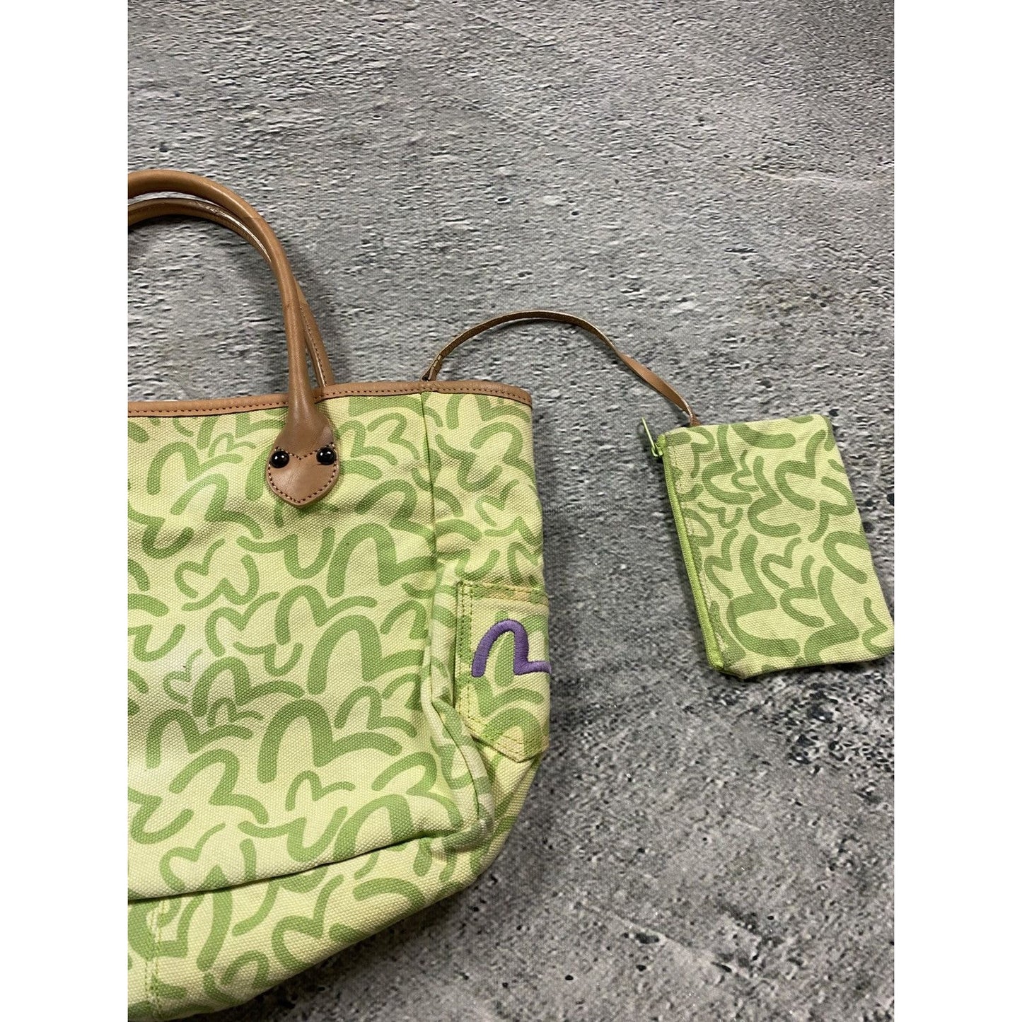 Evisu Donna bag red big logo seagull vintage