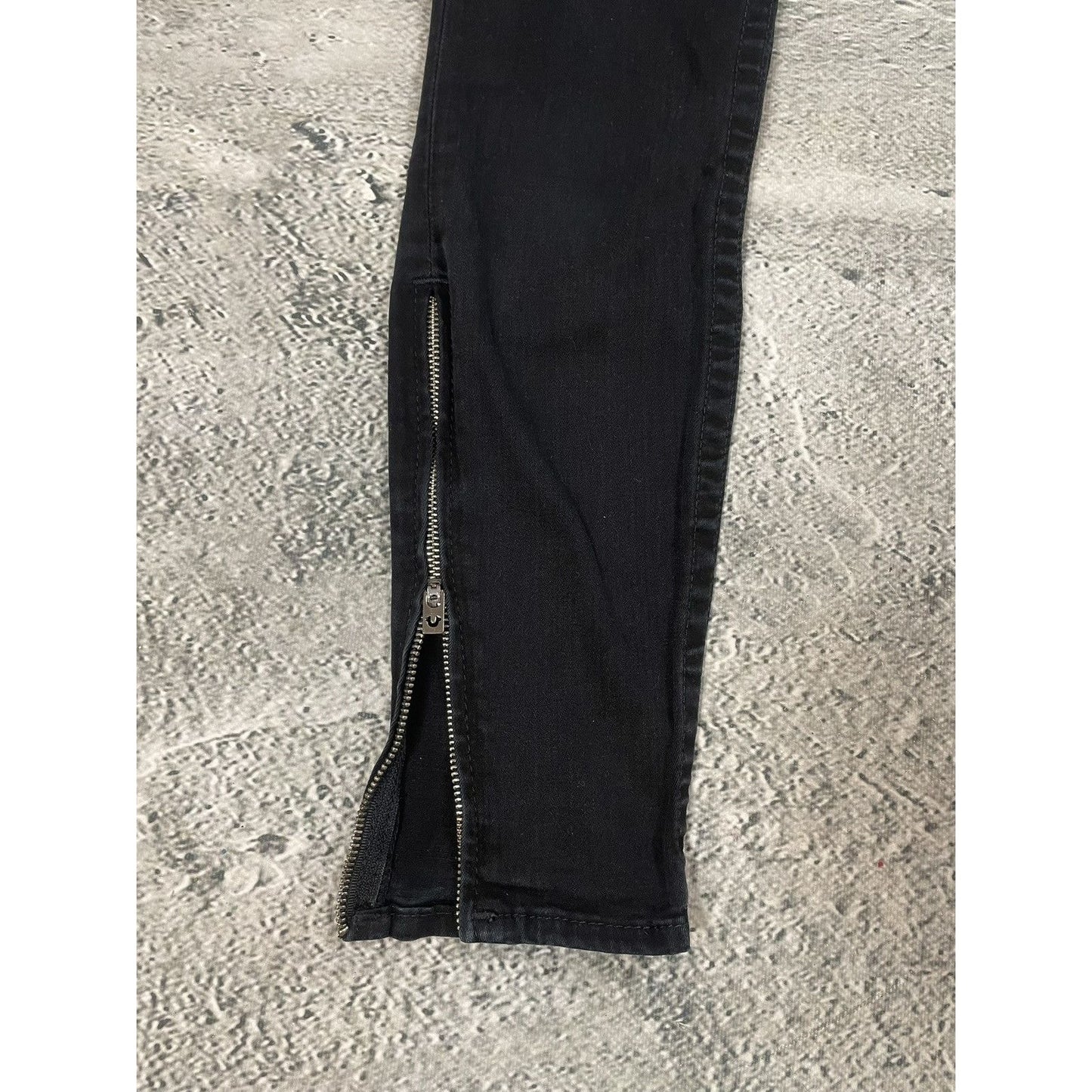 True Religion jeans biker black vintage Y2K slim skinny