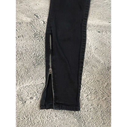 True Religion jeans biker black vintage Y2K slim skinny