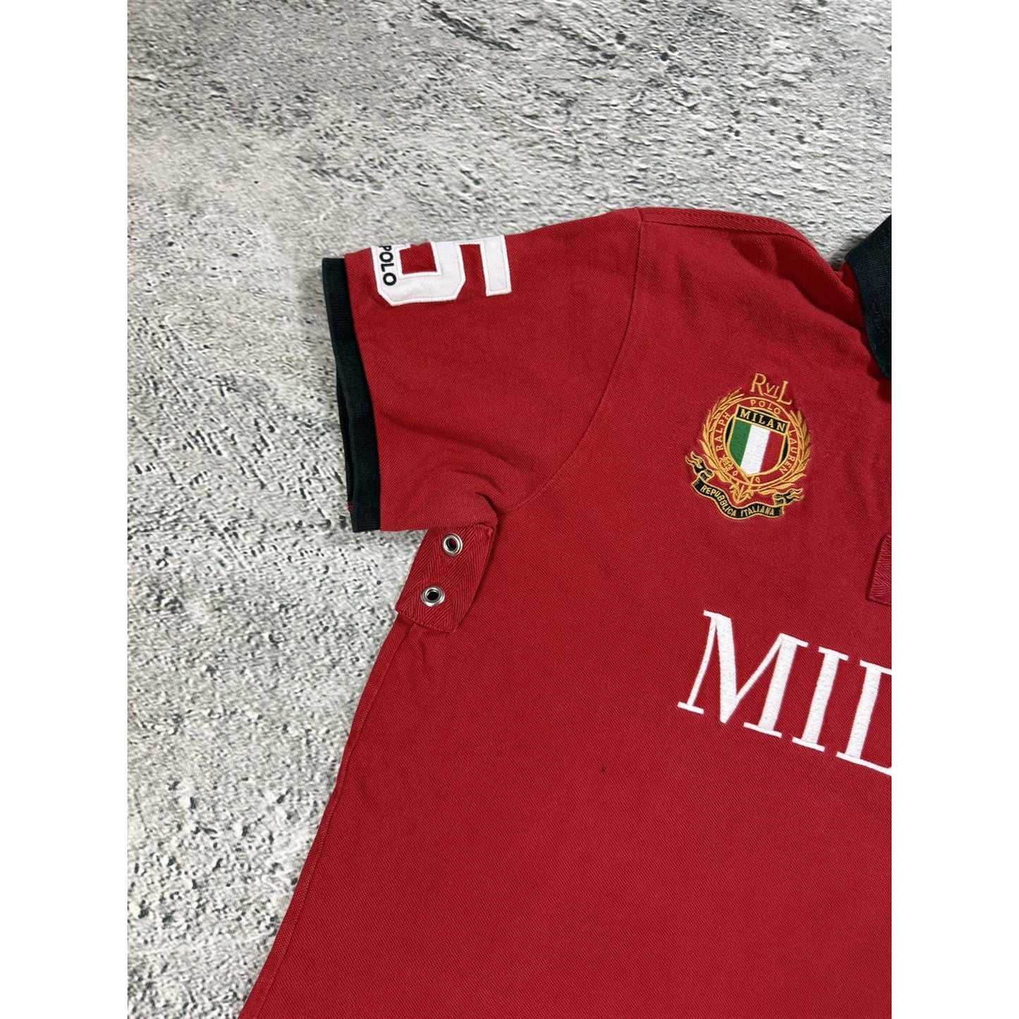 Chief Keef Polo Ralph Lauren Milan Red polo T-shirt