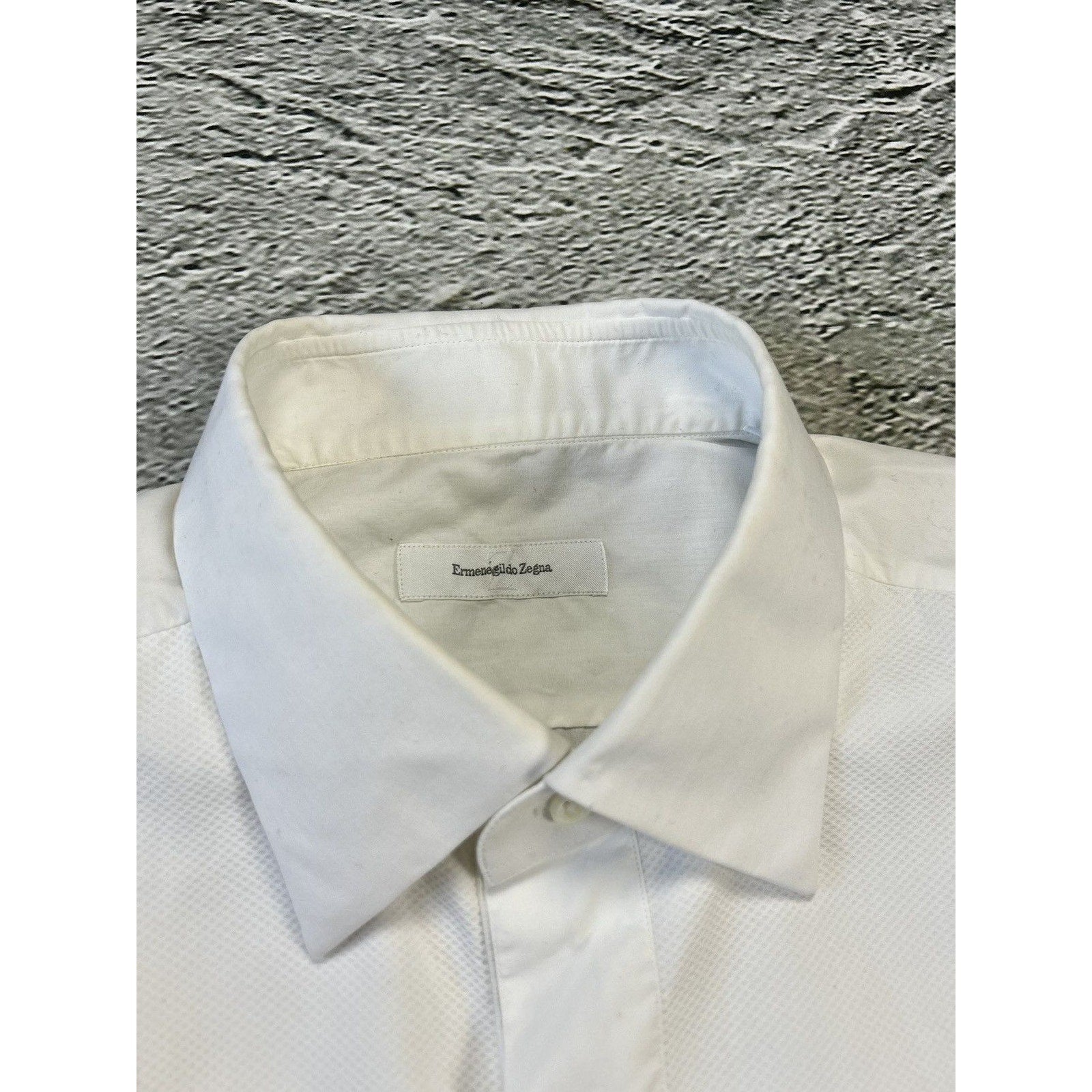 Zegna White Classic Shirt Rossini Regular Size deals S-M(40/16)