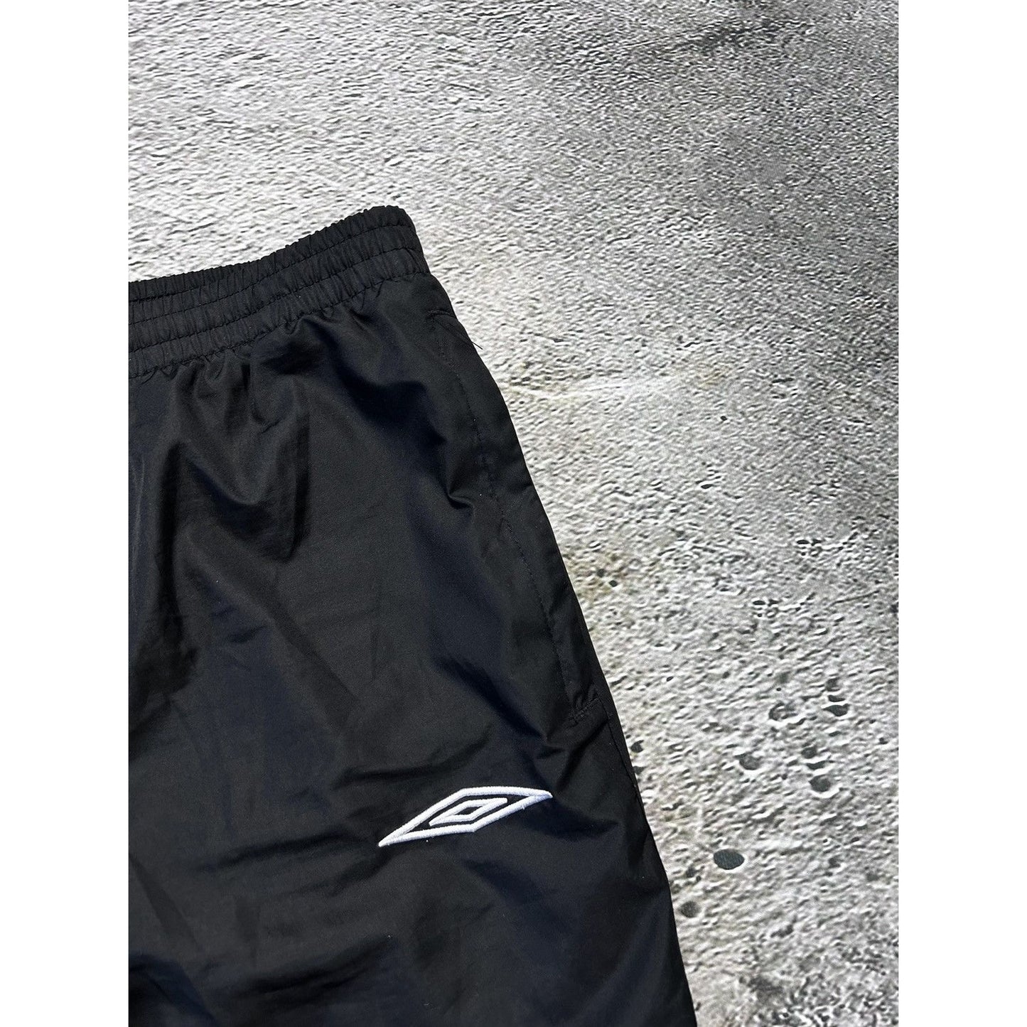 Umbro black nylon track pants vintage