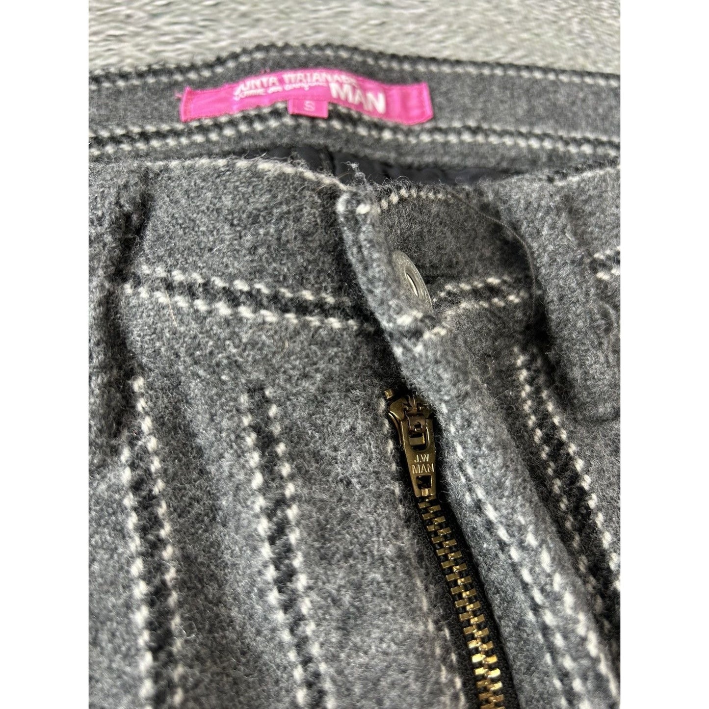 Junya Watanabe Comme Des Garcons wool striped pants AD2005