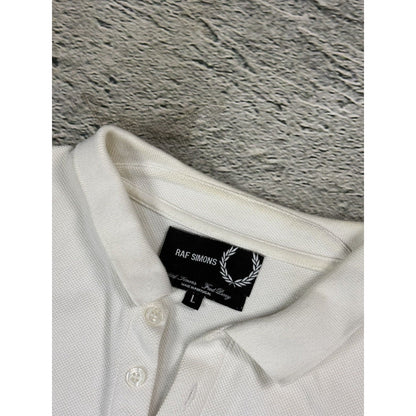 Raf Simon x Fred Perry button up Polo white