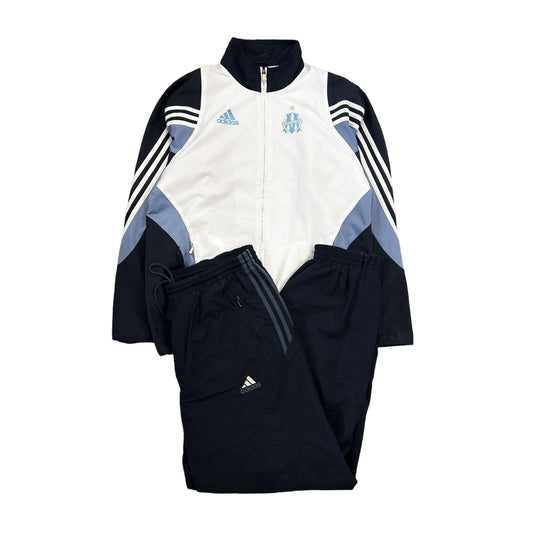 Olympique Marseille Adidas track suit vintage nylon set