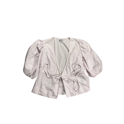 Ganni shirt button-up pink