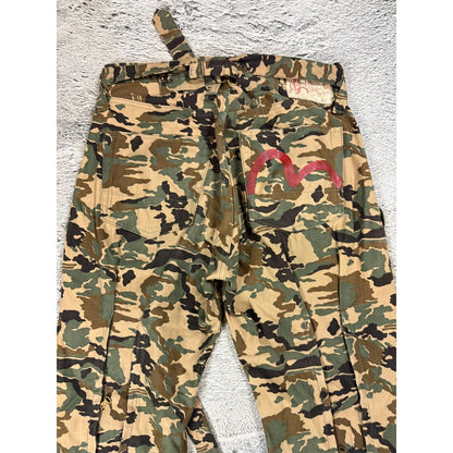 Evisu private stock camo Evis cow tag hand painted