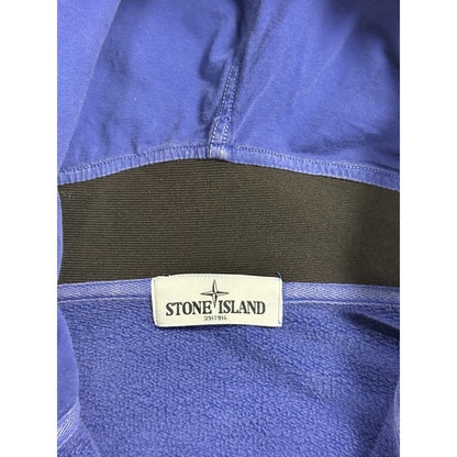 Stone island zip hoodie blue