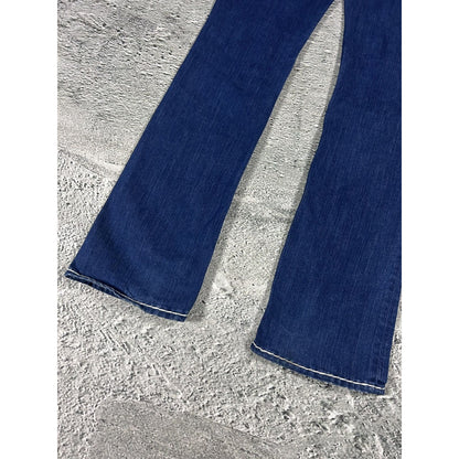 True Religion jeans flared vintage denim pants navy blue