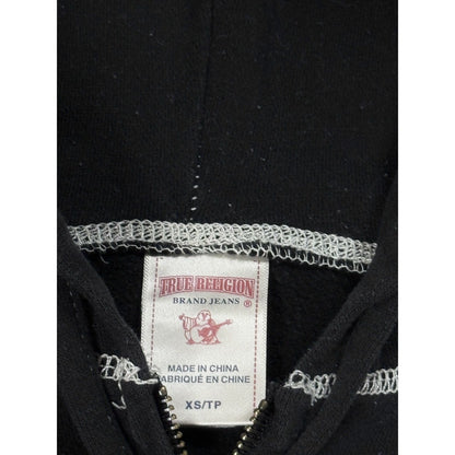 True Religion zip hoodie big logo vintage skulls Y2K