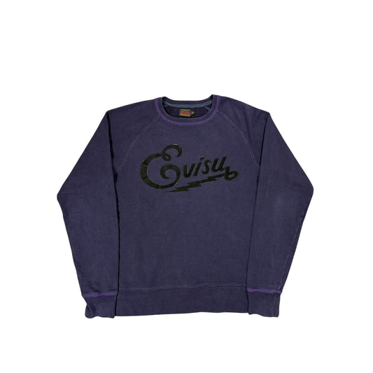 Evisu sweatshirt big logo vintage purple Y2K spell out