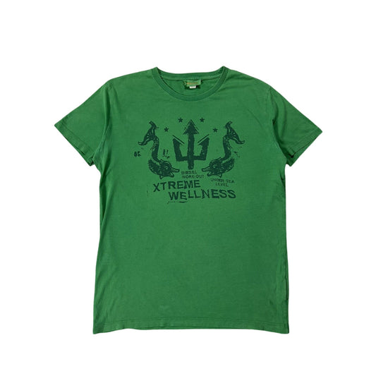 Diesel t-shirt Y2K green