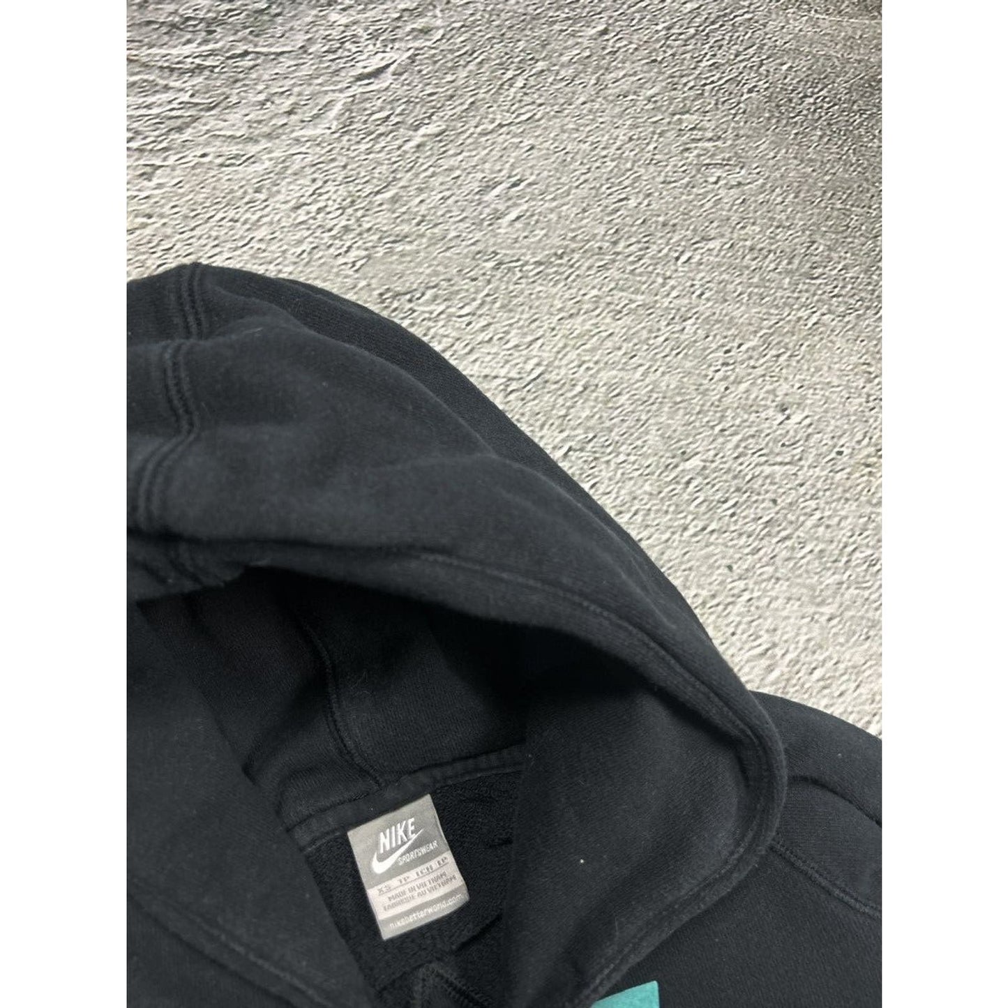Nike vintage black hoodie big logo 2000s