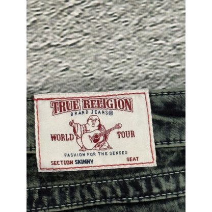 True Religion jeans skinny marble camo khaki green