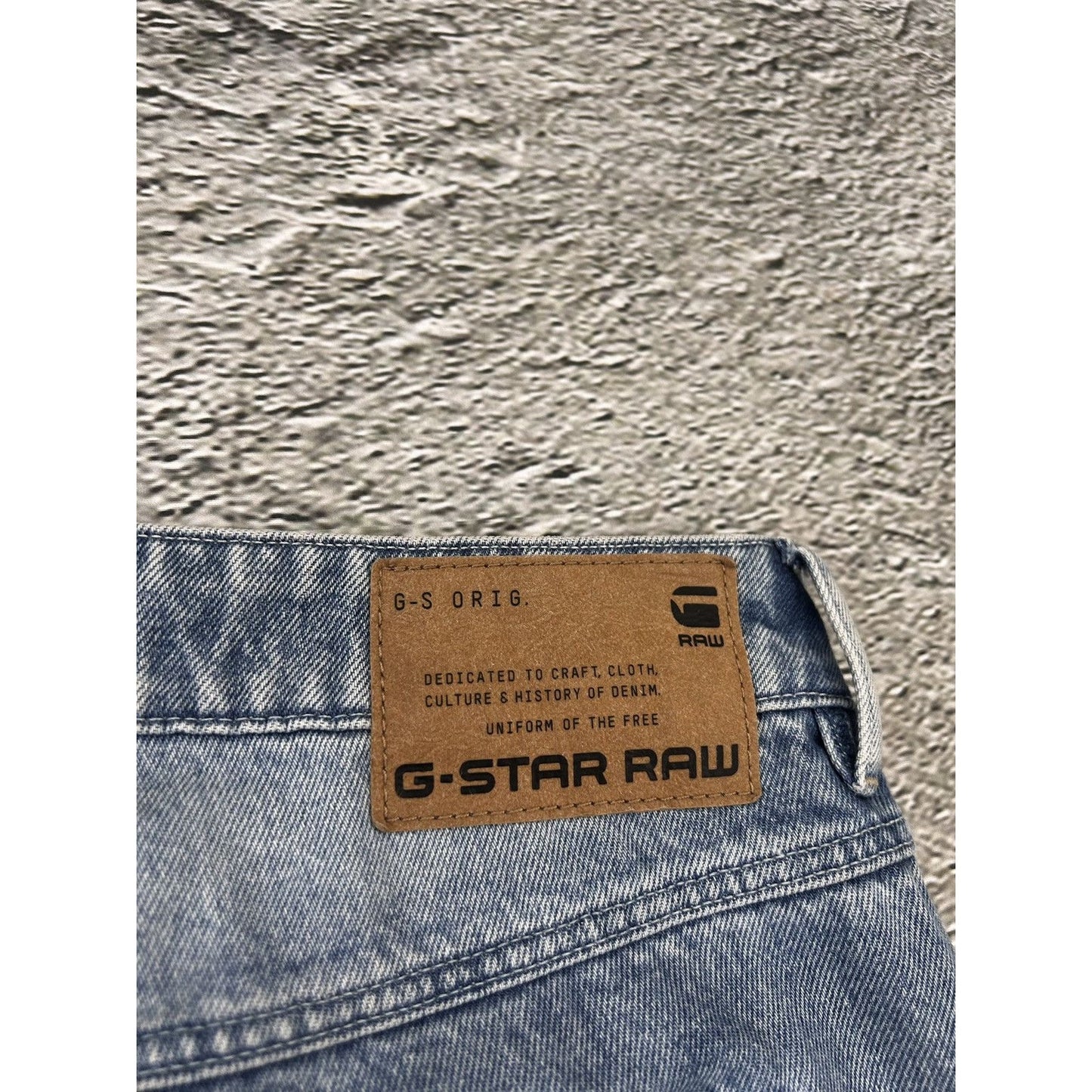 G Star Raw baby blue baggy jeans vintage