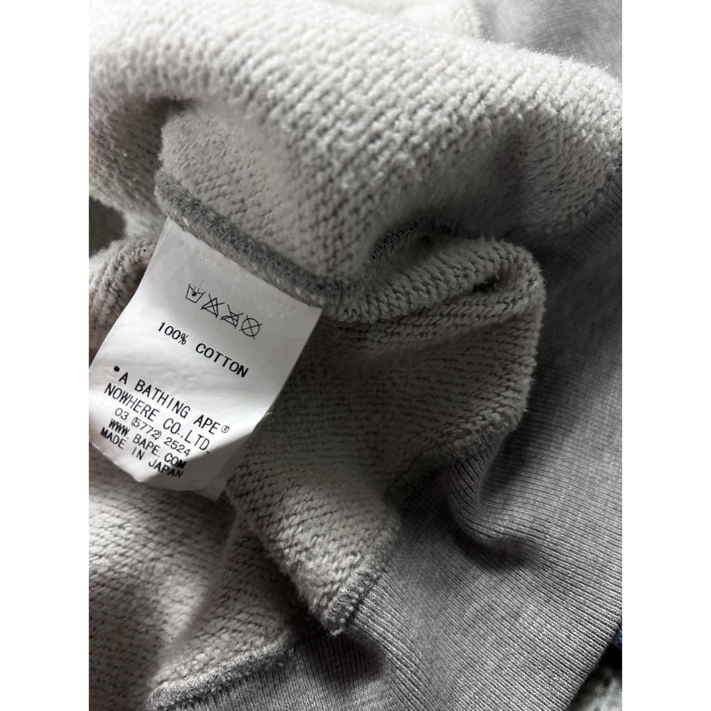 Bape sta zip hoodie grey blue full zip vintage Nigo Era