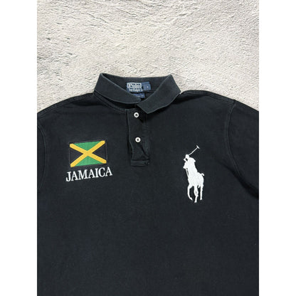 Chief Keef Polo Ralph Lauren Jamaica Balck Rasta polo shirt