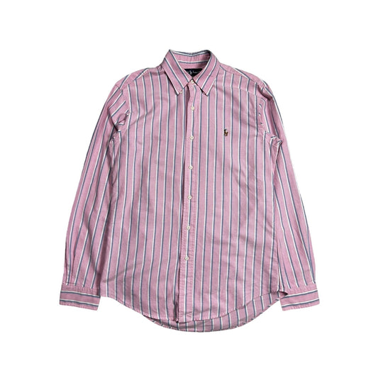 Polo Ralph Lauren pink shirt button up longsleeve striped