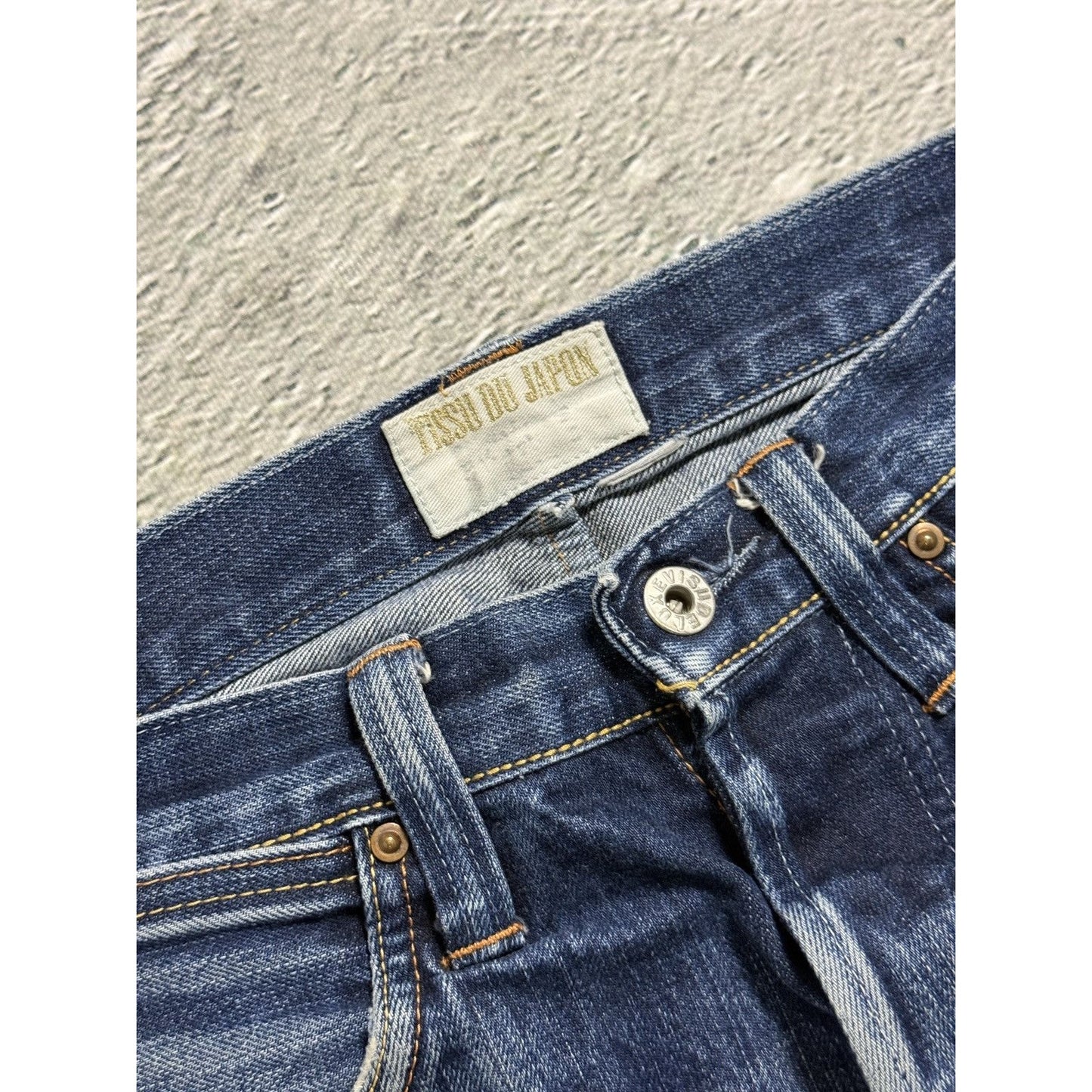 Evisu Deluxe jeans vintage Tissu Du Japon denim pants selvedge