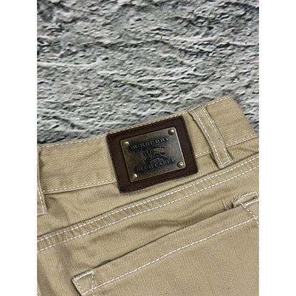 Burberry flared jeans beige blue label japanese Y2K