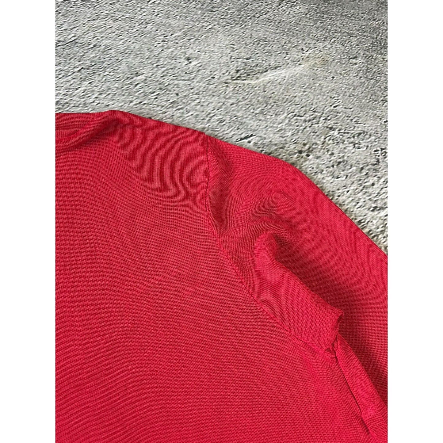 Gianni Versace mesh polo t-shirt red vintage