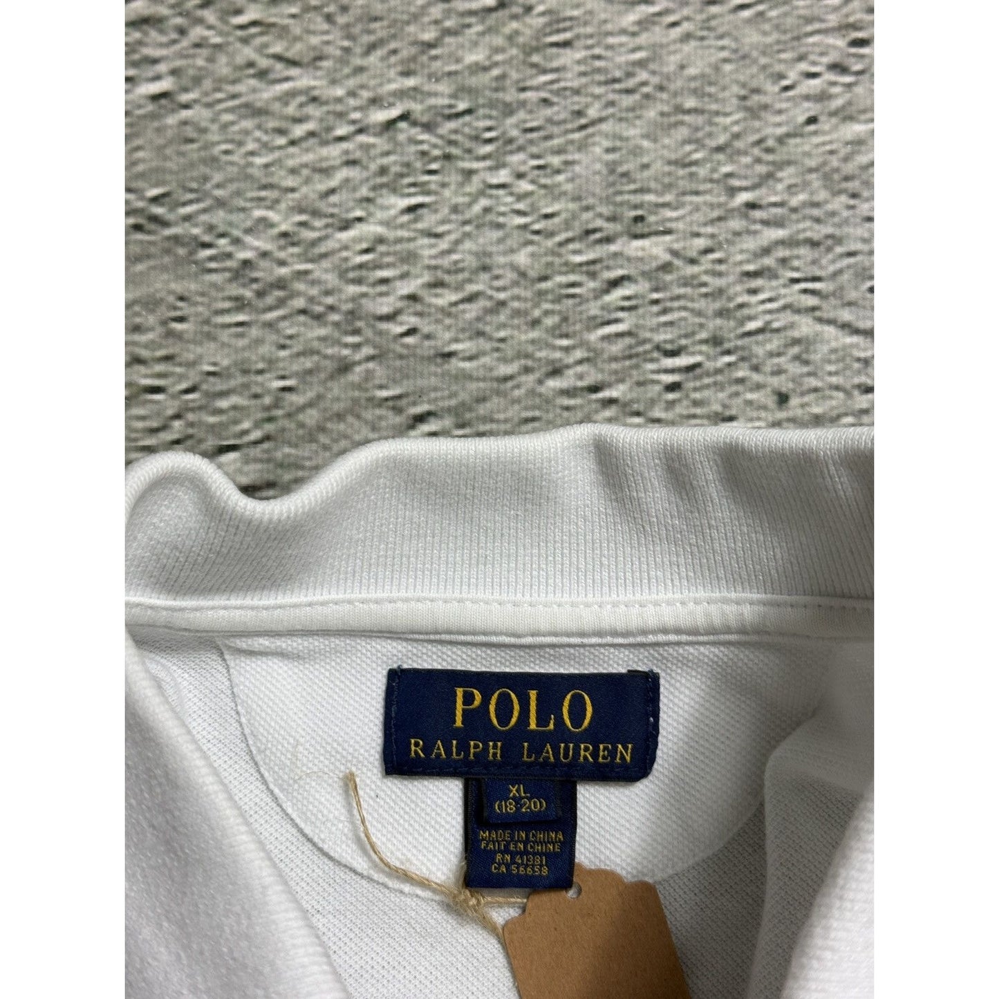 Chief Keef Polo Ralph Lauren vintage white double big pony