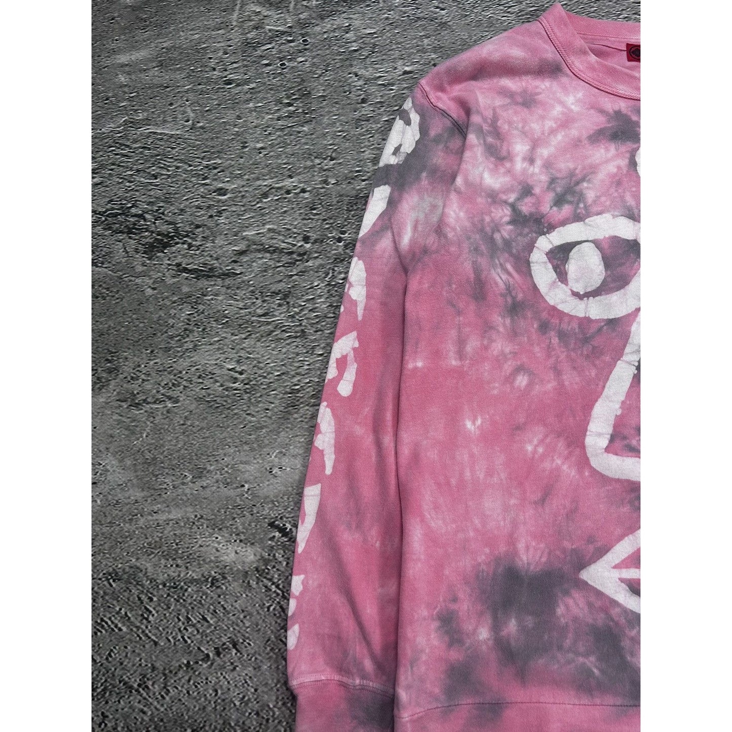 Yamane Evisu face vintage sweatshirt long sleeve pink