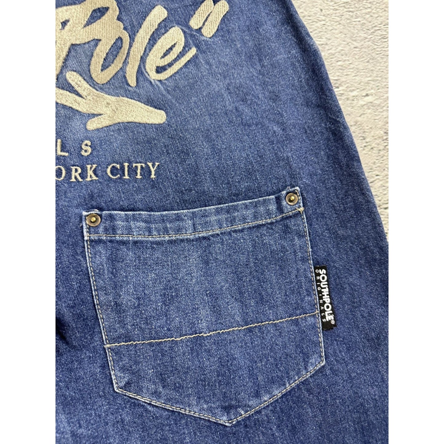 Southpole Jeans vintage big logo skate hip hop denim pants