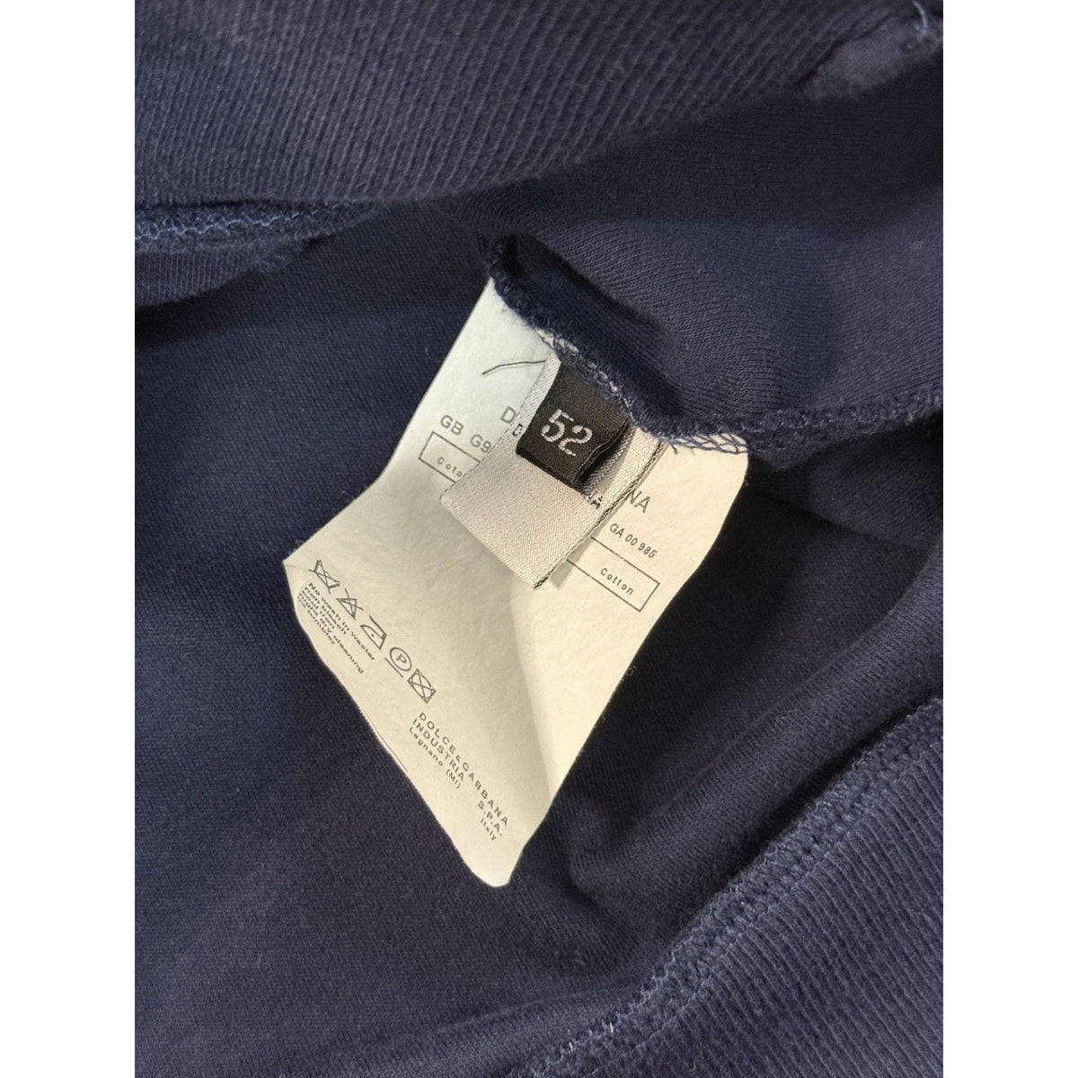 Dolce & Gabbana navy zip up crewneck multi pocker DG Y2K