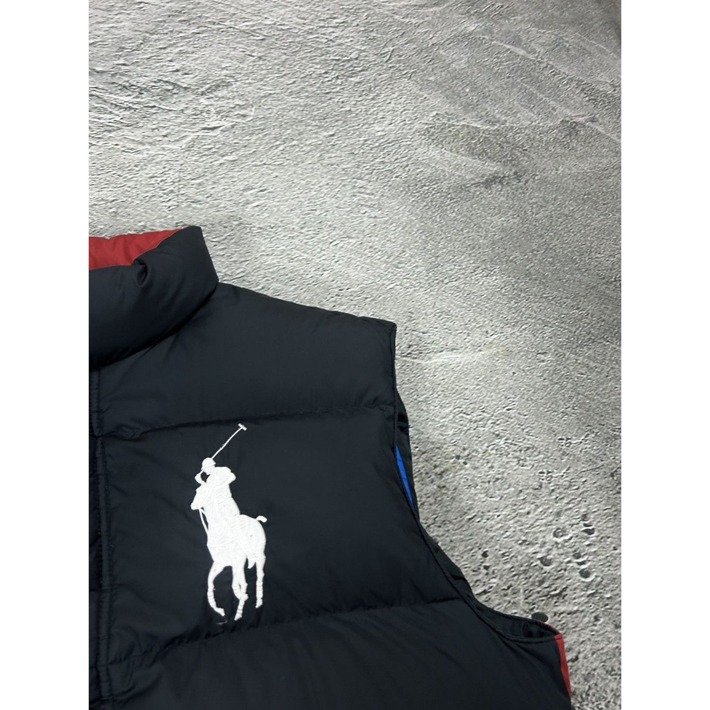 Chief Keef Polo Ralph Lauren vintage puffer vest black USA