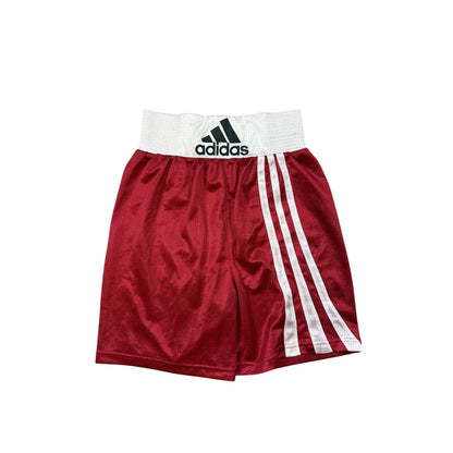 Adidas boxing shorts red big logo 2000s Y2K