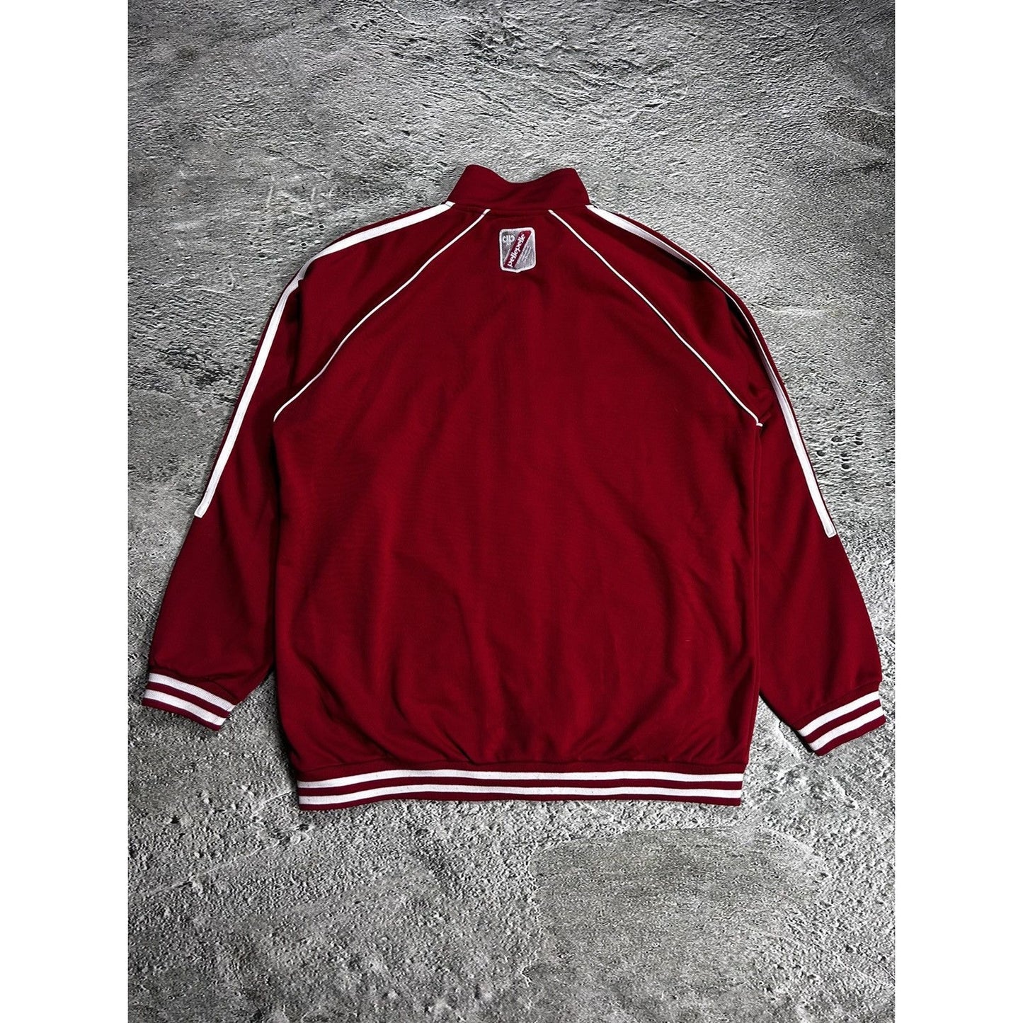 Pelle Pelle vintage track suit red white zip Classique