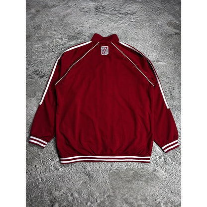 Pelle Pelle vintage track suit red white zip Classique