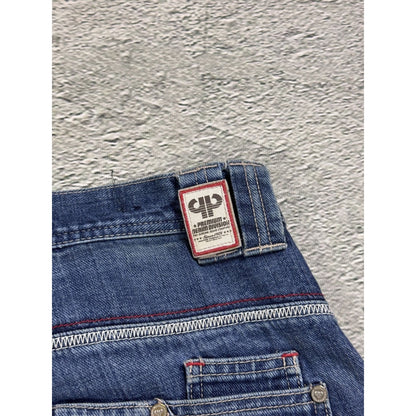 Pelle Pelle vintage stone washed blue jeans Y2K baggy denim