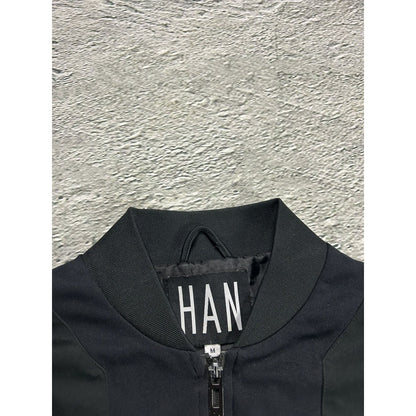 Han Kjobenhavn nylon bomber jacket black